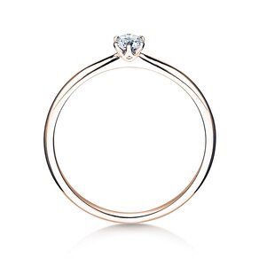 Verlobungsring Spirit in 9K Roségold mit Diamant 0,15ct H/SI