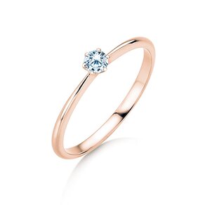 Verlobungsring Spirit in 9K Roségold mit Diamant 0,15ct H/SI