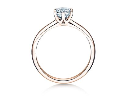 Verlobungsring Spirit in 14K Roségold mit Labordiamant 1,00ct E/VS
