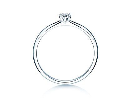 Verlobungsring Spirit in Silber 925/- mit Diamant 0,15ct G/VS