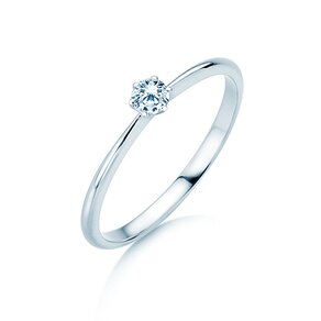 Verlobungsring Spirit in Silber 925/- mit Diamant 0,15ct G/VS