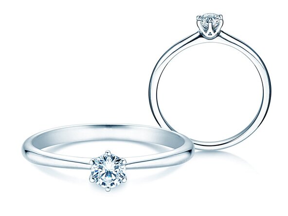 Verlobungsring Spirit in 18K Weißgold mit Diamant 0,25ct G/VS