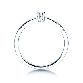 Verlobungsring Modern Petite in Weißgold