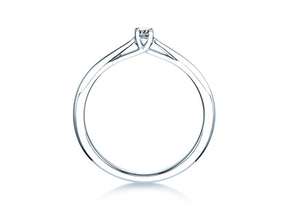 Verlobungsring Delight in 14K Weißgold mit Diamant 0,07ct H/SI