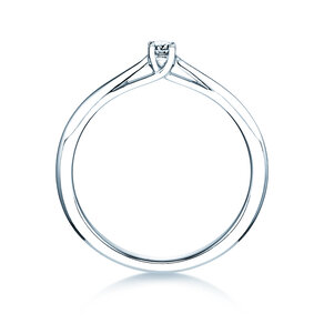Verlobungsring Delight in 14K Weißgold mit Diamant 0,07ct H/SI