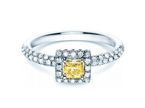 Verlobungsring Sophie in 18K Weißgold mit Diamanten 1,02ct