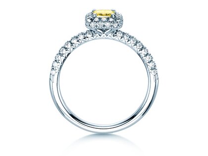 Verlobungsring Sophie in 18K Weißgold mit Diamanten 1,02ct