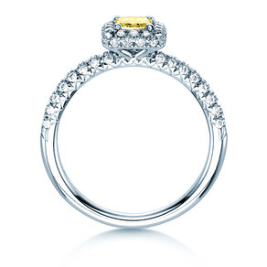 Verlobungsring Sophie in 18K Weißgold mit Diamanten 1,02ct