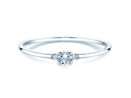 Verlobungsring Vivid Petite Diamond in Platin 950/- mit Diamanten 0,10ct G/SI