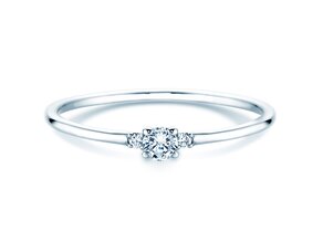 Verlobungsring Vivid Petite Diamond in Platin 950/- mit Diamanten 0,10ct G/SI