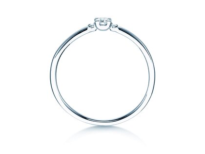 Verlobungsring Vivid Petite Diamond in Platin 950/- mit Diamanten 0,10ct G/SI