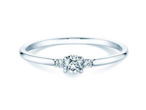 Verlobungsring Vivid Petite Diamond in 14K Weißgold mit Diamanten 0,20ct G/SI