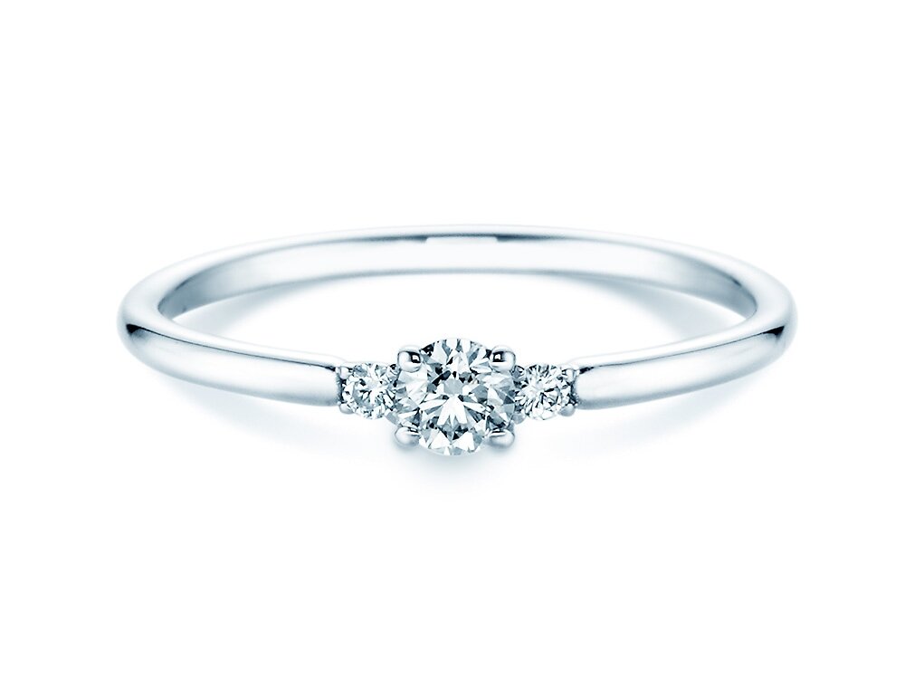 Verlobungsring Vivid Petite Diamond in Platin 950/- mit Diamanten 0,20ct G/SI