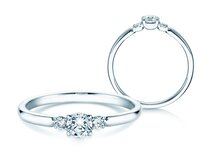 Verlobungsring Vivid Petite Diamond in 14K Weißgold mit Diamanten 0,30ct G/SI