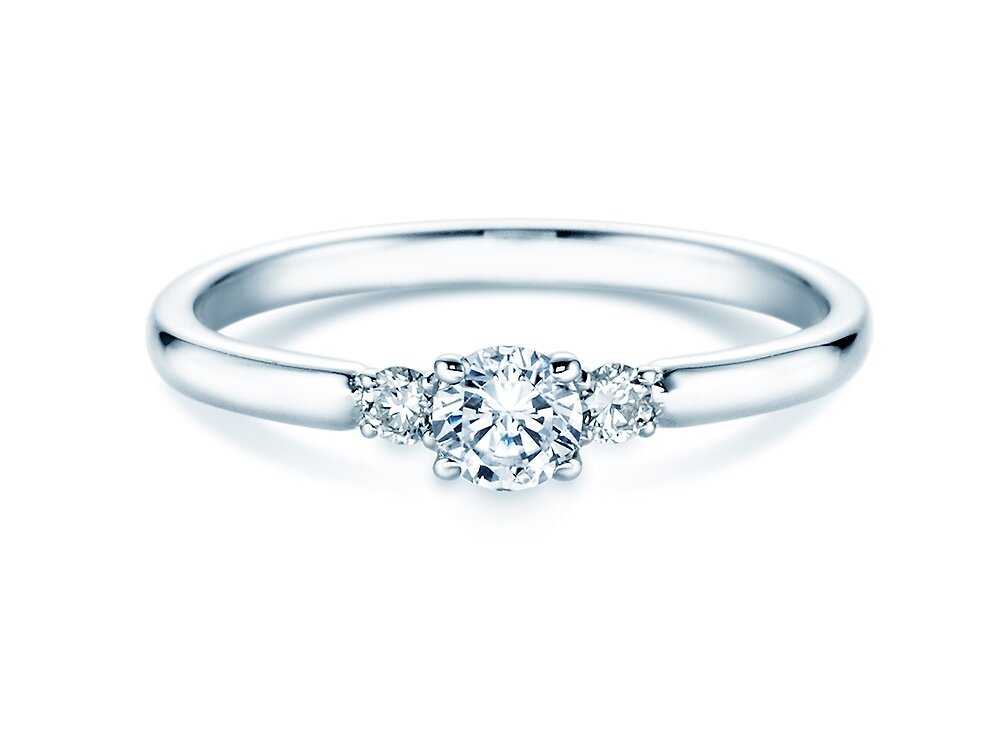 Verlobungsring Vivid Petite Diamond in Platin 950/- mit Diamanten 0,30ct G/SI