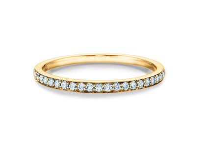Verlobungsring Alliance in 14K Gelbgold mit Diamanten 0,21ct G/SI