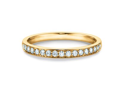 Verlobungsring Alliance in 18K Gelbgold mit Diamanten 0,255ct G/SI