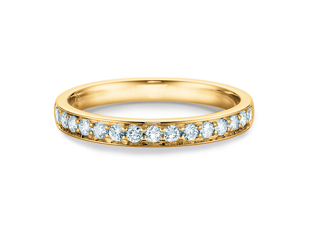 Verlobungsring Alliance in 18K Gelbgold mit Diamanten 0,30ct G/SI