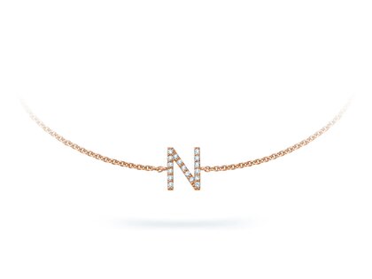 Armband Mia I in 14K Roségold mit Diamanten 0,05ct G/SI, 17cm