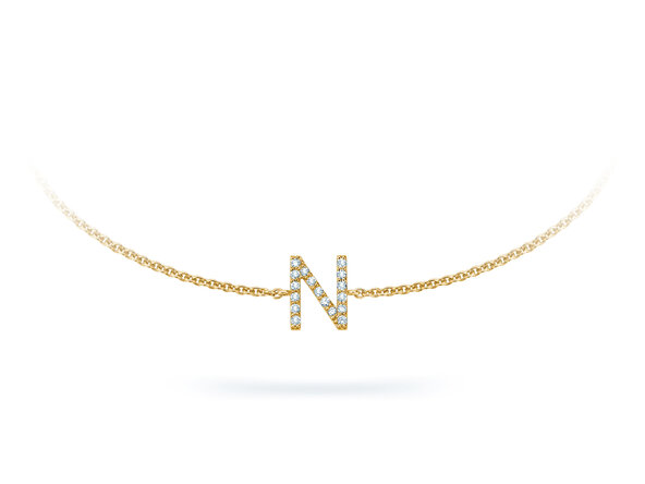 Armband Mia I in 14K Gelbgold mit Diamanten 0,05ct G/SI, 17cm