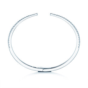Armspange Peak in 14K Weißgold mit 46 Diamanten 0,89ct G/SI, 15cm