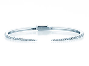 Armspange Peak in 14K Weißgold mit 46 Diamanten 0,89ct G/SI, 15cm