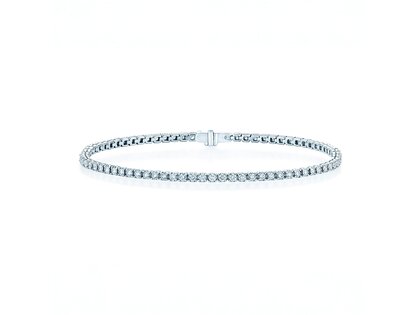 Tennisarmband Clean in 9K Weißgold mit Diamant 1.46ct G/SI, 16,5cm