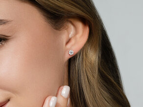 Ohrstecker Classic in 14K Gelbgold mit Diamanten 0,60ct G/SI