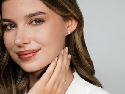 Ohrstecker Classic in 14K Weißgold mit Diamanten 0,50ct G/SI