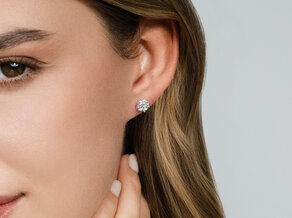 Ohrstecker Classic in 14K Weißgold mit Diamanten 1,50ct G/SI