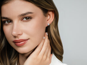 Ohrstecker Classic in 14K Weißgold mit Diamanten 1,50ct G/SI