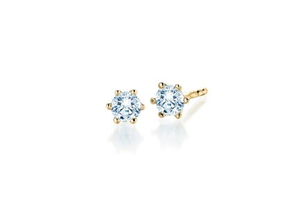 Ohrstecker Classic Labordiamant in 14K Gelbgold mit Labordiamanten 0,20ct E/VS