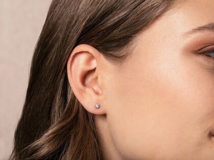 Ohrstecker Classic Labordiamant in 14K Weißgold mit Labordiamanten 0,20ct E/VS