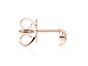 Ohrstecker Diamond Bowl in 18K Roségold mit Diamanten 0,30ct G/SI