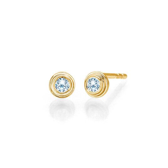 Ohrstecker Diamond Bowl Labordiamant in 9K Gelbgold mit Labordiamanten 0,30ct E/VS