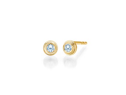Ohrstecker Diamond Bowl Labordiamant in 9K Gelbgold mit Labordiamanten 0,30ct E/VS