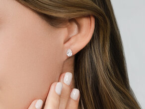 Ohrstecker Diamond Drop in 18K Gelbgold mit Diamanten 0,80ct G/SI