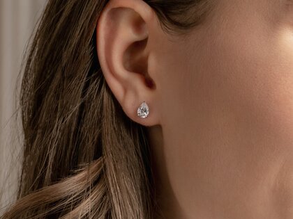 Ohrstecker Diamond Drop in 9K Gelbgold mit Diamanten 0,30ct G/SI