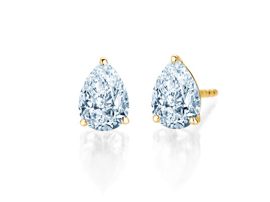 Ohrstecker Diamond Drop Labordiamant in 9K Gelbgold mit Labordiamanten 0,30ct E/VS