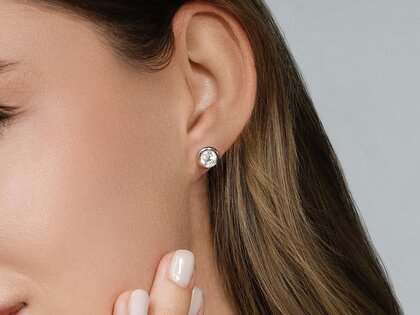Ohrstecker Eternal in 9K Gelbgold mit Diamanten 0,80ct G/SI
