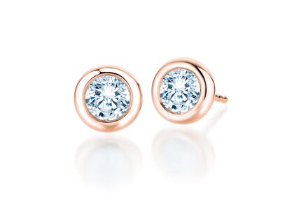 Ohrstecker Eternal in 14K Roségold mit Diamanten 1,00ct GSI G/SI
