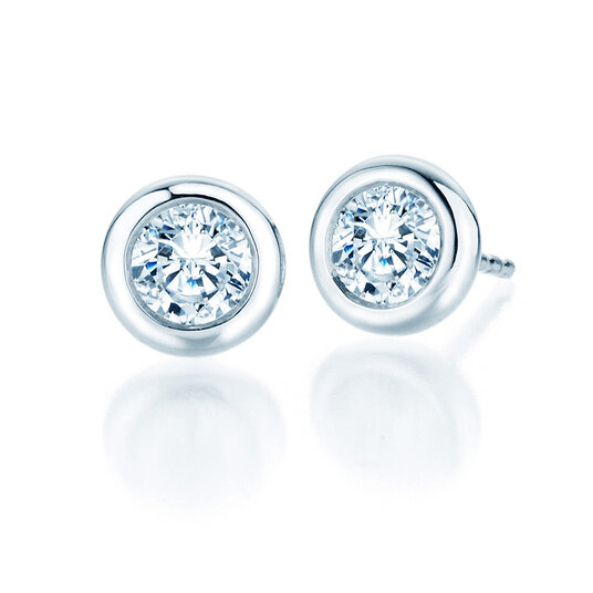 Ohrstecker Eternal in 14K Weißgold mit Diamanten 1,00ct GSI G/SI