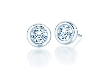 Ohrstecker Eternal in 14K Weißgold mit Diamanten 1,00ct GSI G/SI
