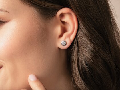 Ohrstecker Eternal Labordiamant in 14K Weißgold mit Labordiamanten 2,00ct E/VS