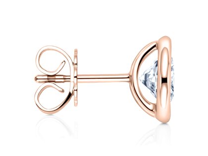 Ohrstecker Eternal in 14K Roségold mit Diamanten 0,10ct GSI G/SI