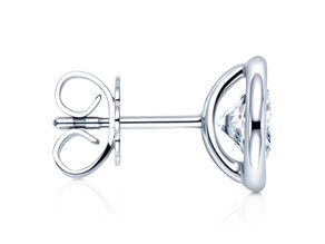 Ohrstecker Eternal in 14K Weißgold mit Diamanten 0,10ct GSI G/SI