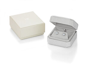 Ohrstecker Eternal in 14K Gelbgold mit Diamanten 0,10ct GSI G/SI