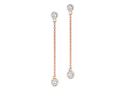 Ohrstecker Leon Labordiamant in 18K Roségold mit Labordiamanten 0,32ct E/VS