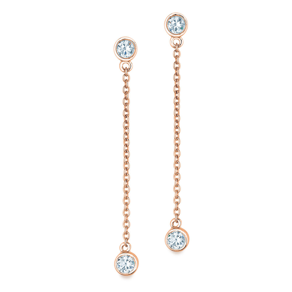 Ohrstecker Leon Labordiamant in 18K Roségold mit Labordiamanten 1,00ct E/VS
