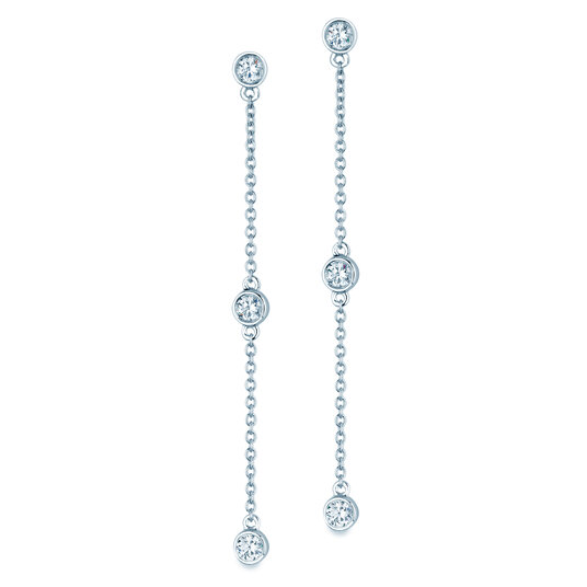 Ohrstecker Leon in 14K Weißgold mit Diamanten 0,18ct G/SI